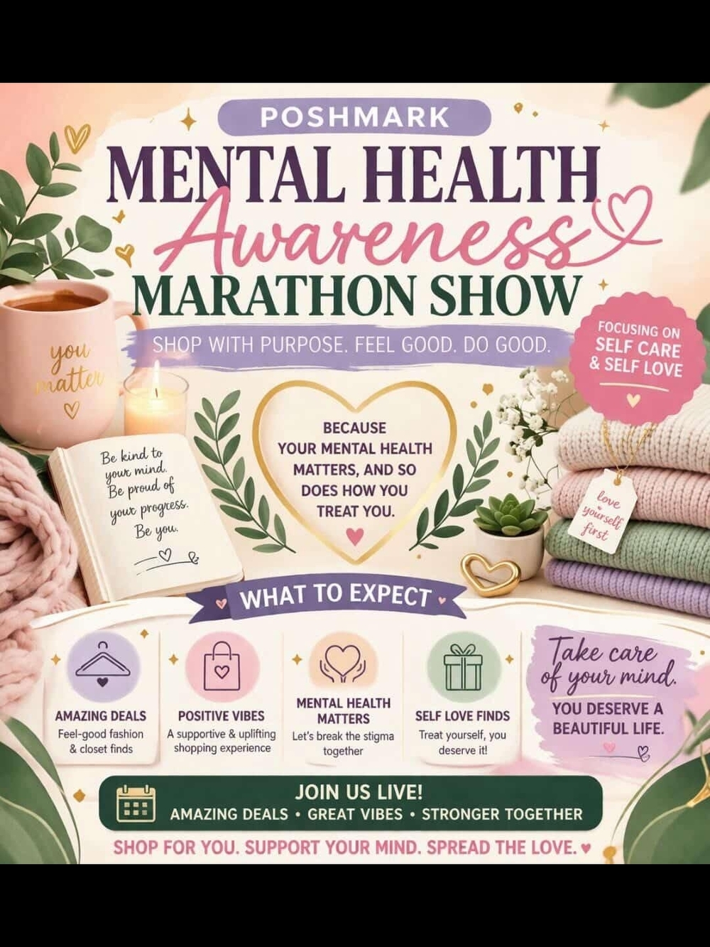 Poshmark Mental Health Awareness Marathon Show